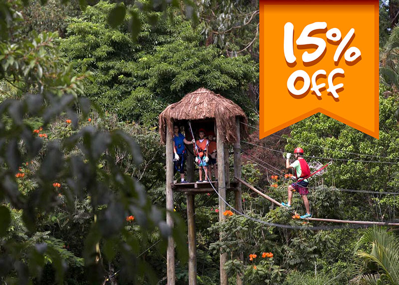 Tirolesa e Arvorismo